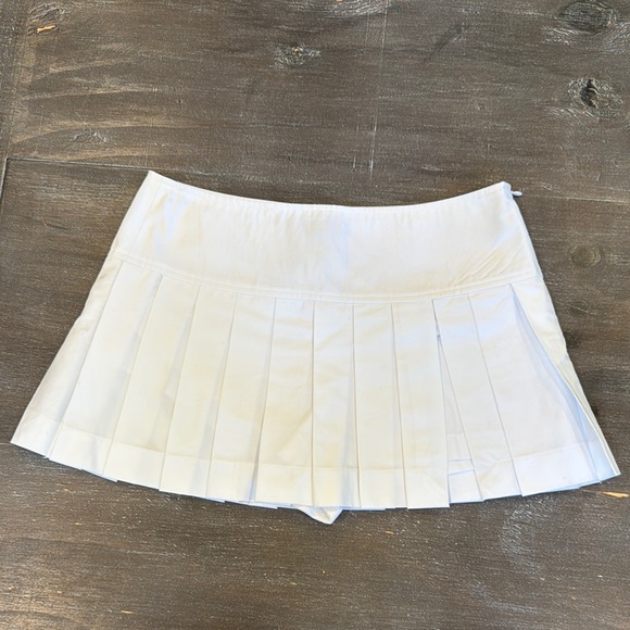 Zara Pants - NWT Zara Pleated Skirt Skort White Size S